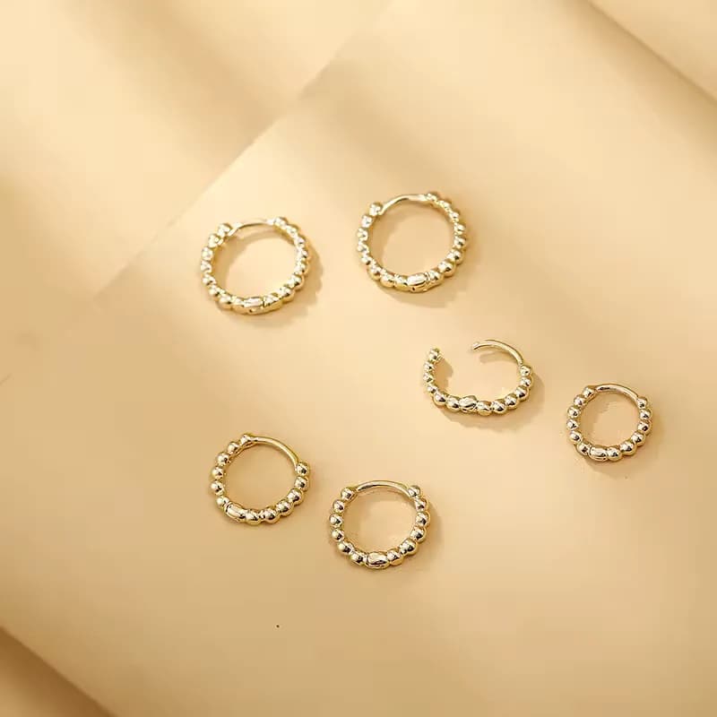 LunaPearl Minimalist Hoop Earrings