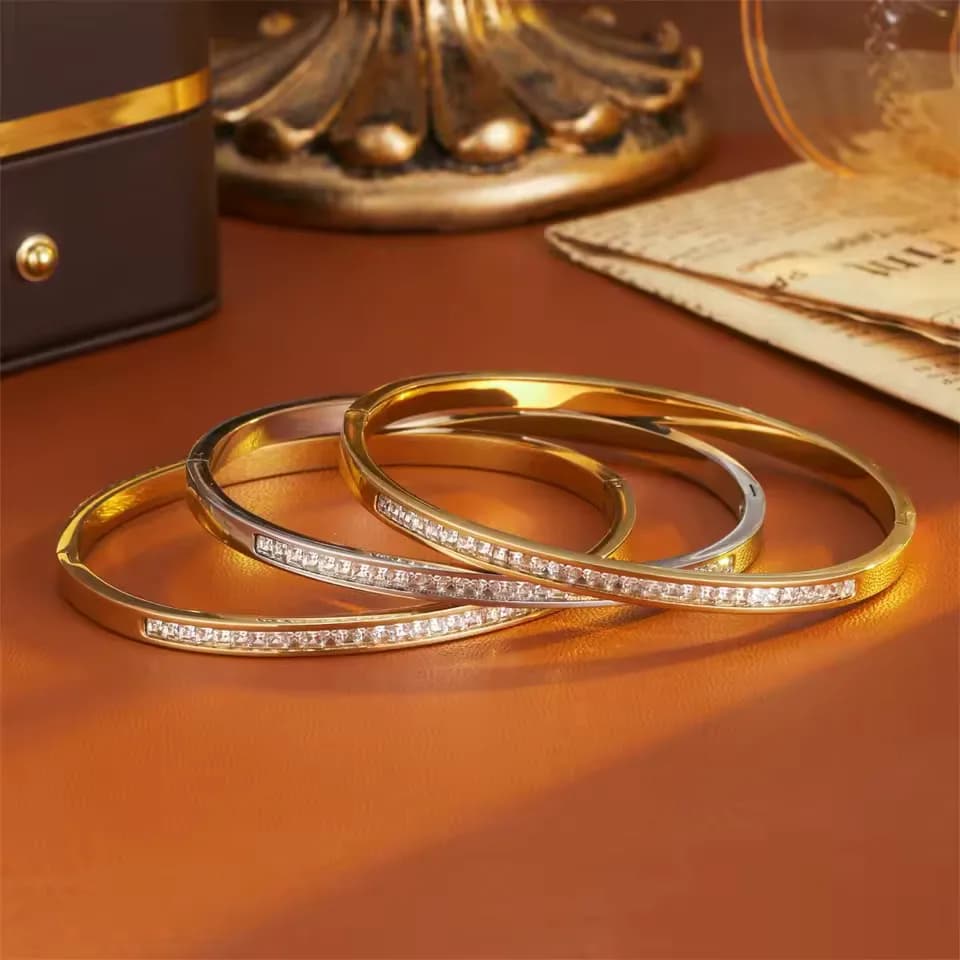 LuxeNail Minimalist Titanium Steel Bracelet